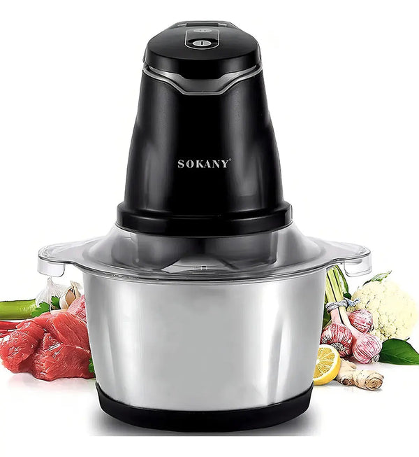 Picatodo Eléctrico 2L SOKANY — Procesador de Alimentos — Combo x3 (3 unidades)